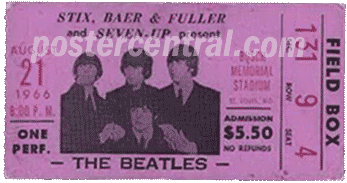 Rare and Valuable Concert Tickets from the 1940s-1960s